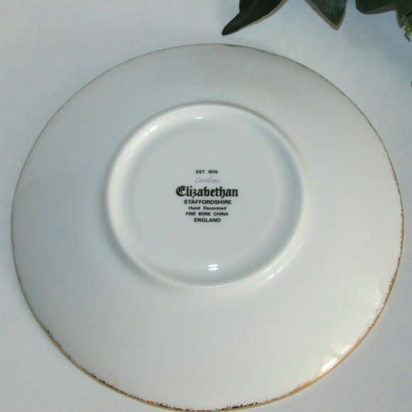 $5 Add-On Elizabethan Fine Bone China Saucer "CAROLINE" England - Picture 4 of 5